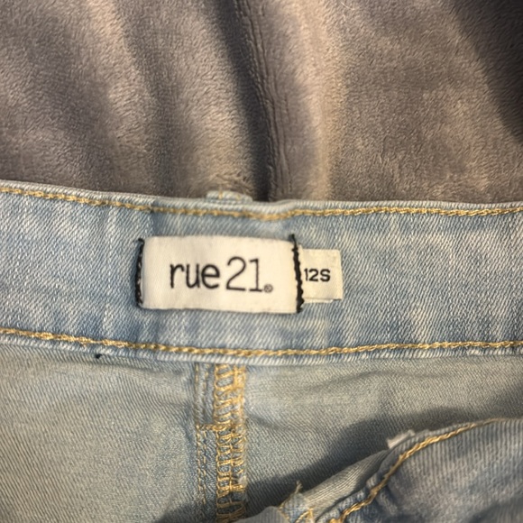 Rue 21 Skinny Jeans 12 Short Light Blue - Picture 4 of 6